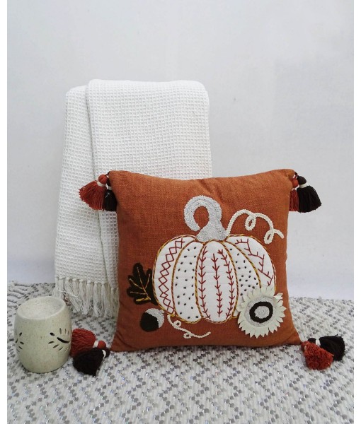 Pumpkin Tassels Harvest Decorative Pillow  20