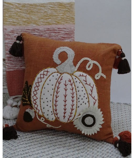 Pumpkin Tassels Harvest Decorative Pillow  20