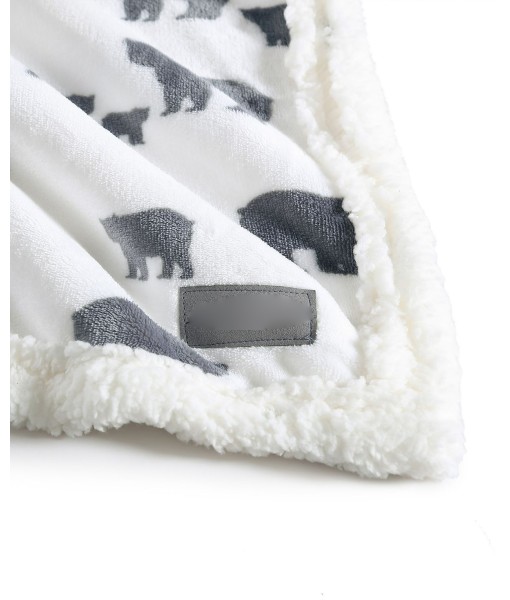 !  Ultra Soft Plush Fleece Reversible Throw Blanket  60