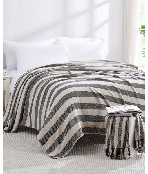 Striped Cotton Throw  50