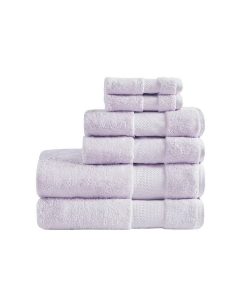 6-PC Cotton Bath Towel Set - Lavender