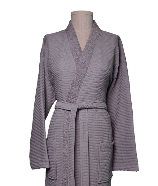 Terry Waffle Kimono Turkish Cotton Bath Robe