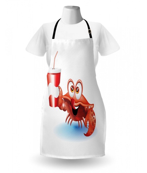 Nautical Crab Pattern Apron