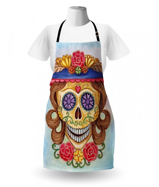 Vibrant Sugar Skulls Apron